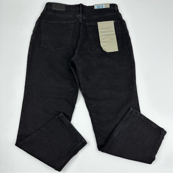 Everlane Women’s NWT Black Minimalist The Original Cheeky Jean W31-32/L26 Crop - Picture 4 of 13